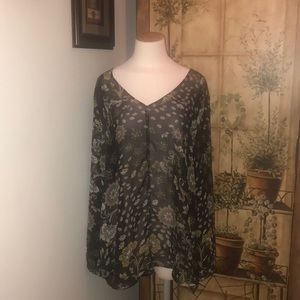 LOFT sheer blouse